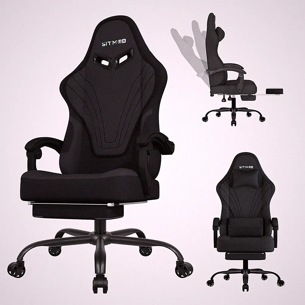 Gaming Chair, Big and Tall Gaming Chairs for Adults with Footrest and Lumbar
