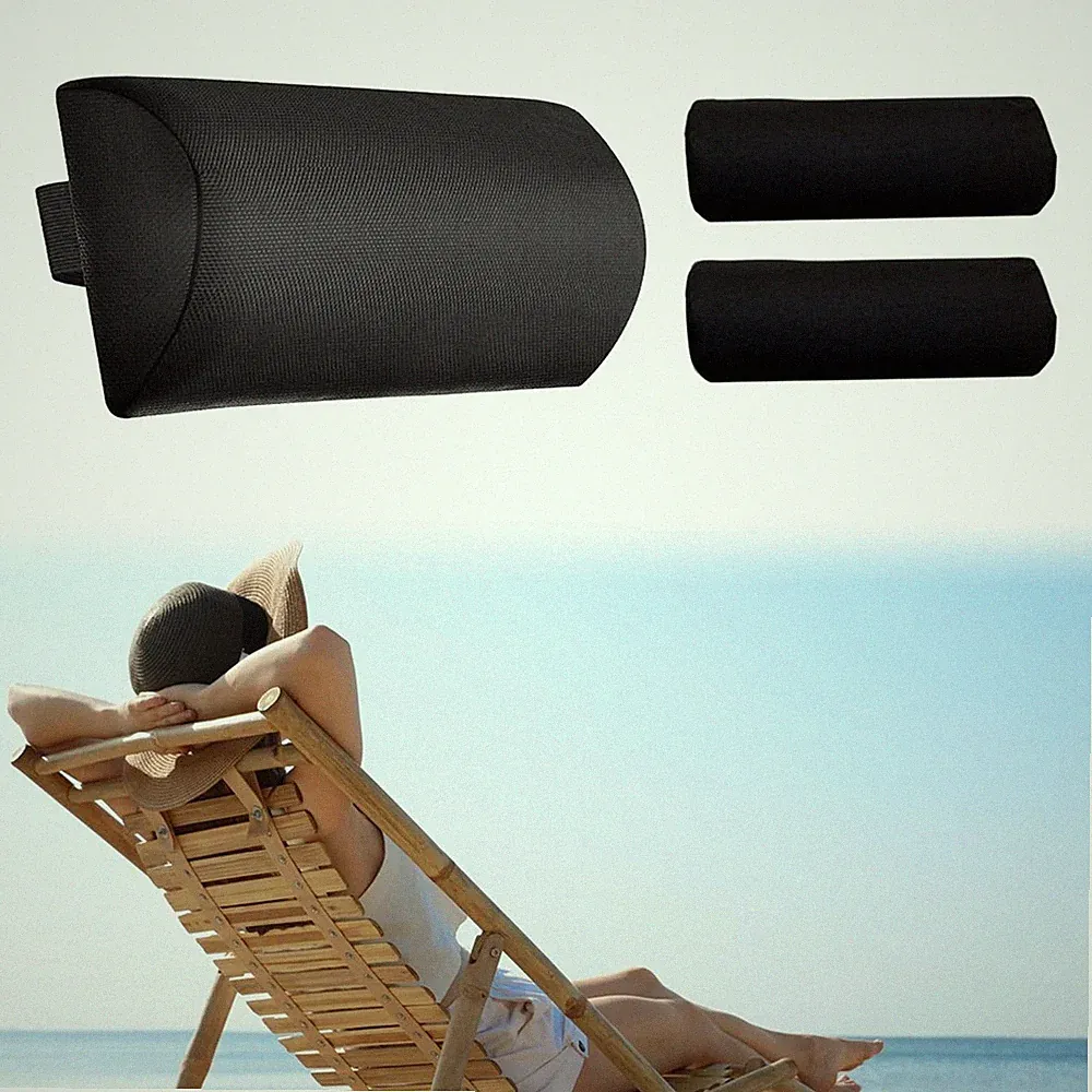 recliner Chair Headrest with Footrest Removable for Balcony Camping Patio