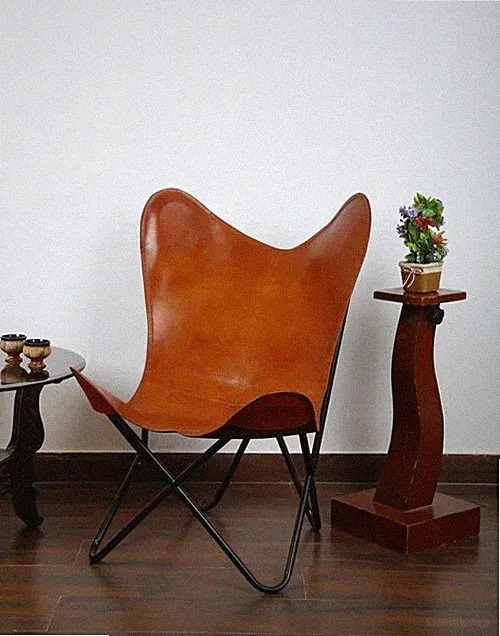 Relaxing Comfortable New Butterfly Chair With Folding Iron Stand For HOme